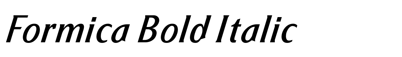 Formica Bold Italic